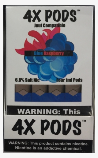 4x Pods Blue Raspberry - Mrs Malik