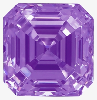 Asscher Purple Diamonds - Diamond