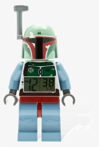 5000249 Boba Fett Minifigure Clock Brickipedia Fandom - Star Wars Alarm Clock Boba Fett