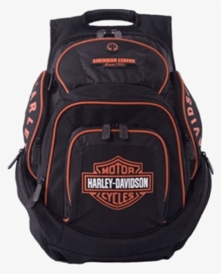 Harley Davidson Bar & Shield Deluxe Backpack Orange/black - Harley Backpack