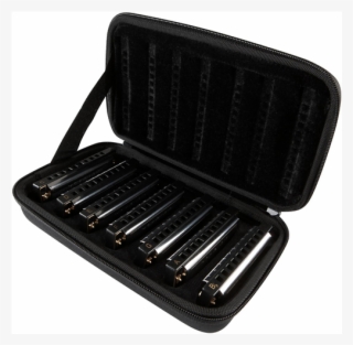 Hohner 1501/7c Blues Band 7-piece Harmonica Set - Leather