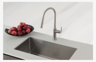32" Single Bowl 18g Stainless Steel Kitchen Sink, With - Kitchen Sink