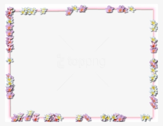 Free Png Flowers Borders Png Pic Png - Flowers Borders Images Png