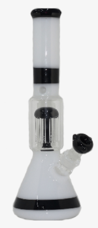 Water Pipe 16″ Black And White Beaker - Revolver