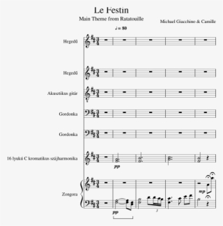 Main Theme From Ratatouille - Sheet Music