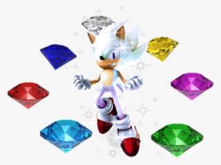 Sonic The Hedgehog, Hedgehog, Silver The Hedgehog, - Hyper Sonic Chaos Emeralds