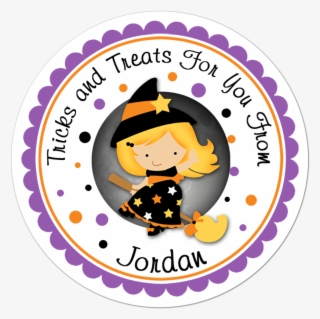 Blonde Hair Witch Personalized Sticker - Cafeterias De Los Años 50