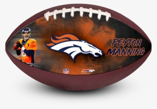 Full Size Hand Stitched Football With Synthetic Leather - Denver Broncos