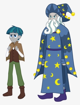 Thecheeseburger, Beard, Clothes, Cute, Duo, Equestria - My Little Pony Starswirl Equestria Girls