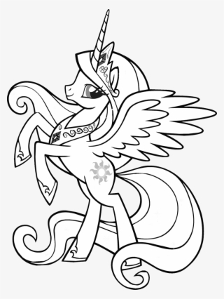 Download Princess Celestia Little Pony - My Little Pony Princess Celestia Coloring Page