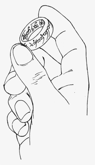Lord Of The Rings Clipart One Ring - Lord Of The Ring Drawing