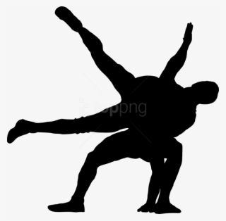 Free Png Sport Wrestling Silhouette Png - Wrestler Clip Art Silhouette