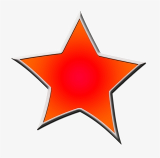 Yellow Framed Star Drawing - Clip Art