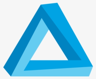 Blue Overlap Triangle Logo - Triangulo Azul Vetor Png