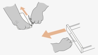 A Technical Drawing Showing Cindy's Specific Hand Movements - Diagram