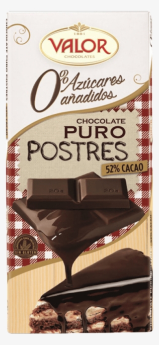 Valor Pure Dessert Dark Chocolate For Baking 0% Sugar - Valor Chocolate