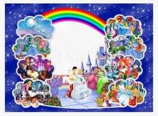 Free Png Best Stock Photos Cinderella Childframe Background - Disneyland Photo Frame Png
