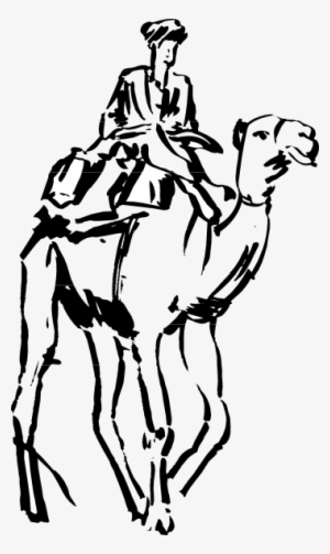 Riding A Camel Clipart