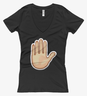 Women's Emoji V Neck - T-shirt
