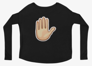 Women's Emoji Long Sleeve T Shirt - Long-sleeved T-shirt