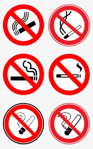 Nonsmoker, Prohibitive Signs, Prohibition Signs, Banned - No Smoking Sign Vector Free Download