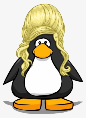 The Blonde Beehive From A Player Card - Penguin With A Horn