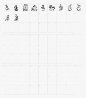 Font Characters - Characters - Baby - Number