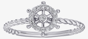 Diamond Anchor Ring - Engagement Ring