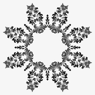 File - Banach Fractal - Rose - Islamic Pattern Vector Transparent