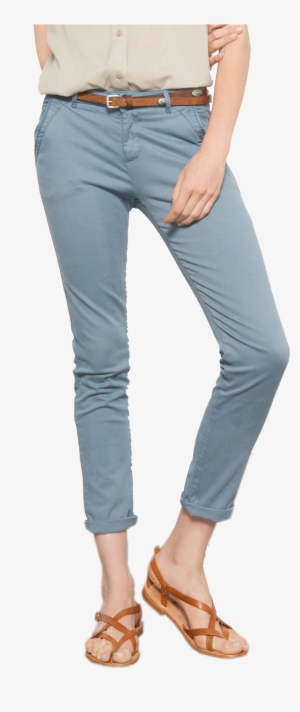 Reiko Sandy Chino Blue Jean Front - Reiko Sandy Chino