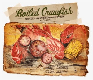 Perfectly Seasoned And Boiled Fresh - Crawfish Boil Background