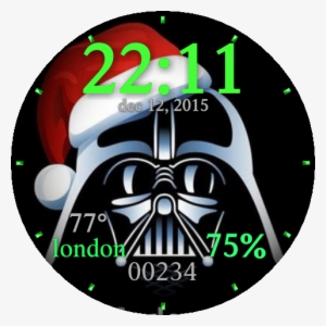 Christmas Vader Android Wear Watch Face By Intellicom - May The Force Be With You This Christmas