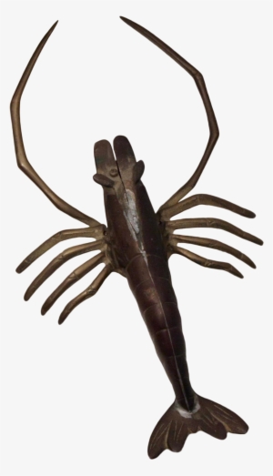 Large Brass Crawfish Wall Sculpture On Chairish - Sculpture
