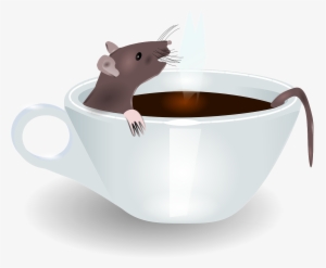 Coffee, Cup Rat Coffee Morning Steam Bath Rodent M - Rat In A Box Clipart