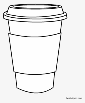 Black And White Coffee Mug Clip Art Free - Coffee Cup Png White