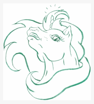 Unicorn Head By Yamina - Drawing