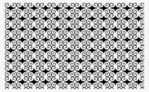 Black And White Ornament Geometry Texture Mapping - Wat Traimit