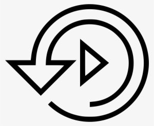 Replay Loop Play Audio Video Comments - Time Back Icon Png