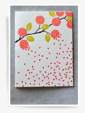 Falling Petals - Greeting Card