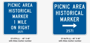 Advance And Directional Picnic Area Historical Marker - Fort Gaines