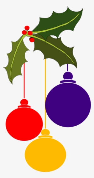 Clip Royalty Free Download Christmas Border Corner - Multi Colored Christmas Balls Holly Tile Coaster