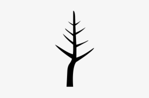 1 Year Old Trees - Silhouette