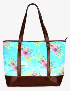 Watercolor Bouquet Tote Handbag - Curious Maple Fox Fashion Designed Tote Handbag