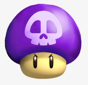 Purple Mario Mushroom - Mario Bros Poison Mushroom