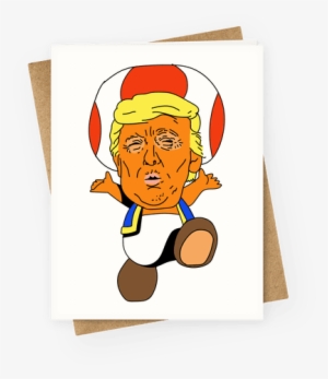Donald Trump Toad Mushroom Greeting Card - Santa Puns