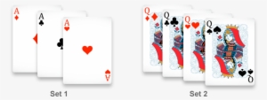 A Set Is A Hand Consisting Of Three Or Four Cards That - Ace