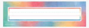 Watercolor Flat Name Plates
