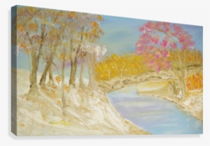 Melting Snow- Spring Flowers - Painting