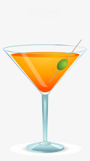 Cocktail Martini Orange Juice Clip Art - Martini Clip Art