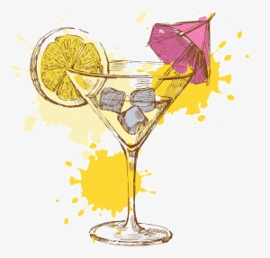 Mimosa Brunch Clipart - Cocktail Draw